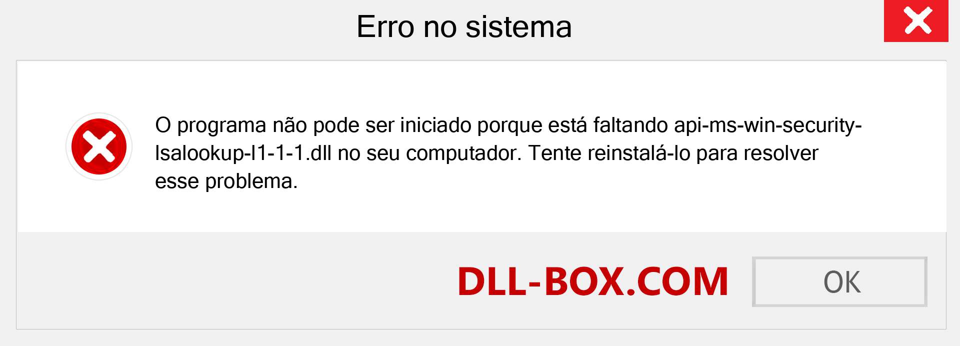 Arquivo api-ms-win-security-lsalookup-l1-1-1.dll ausente ?. Download para Windows 7, 8, 10 - Correção de erro ausente api-ms-win-security-lsalookup-l1-1-1 dll no Windows, fotos, imagens